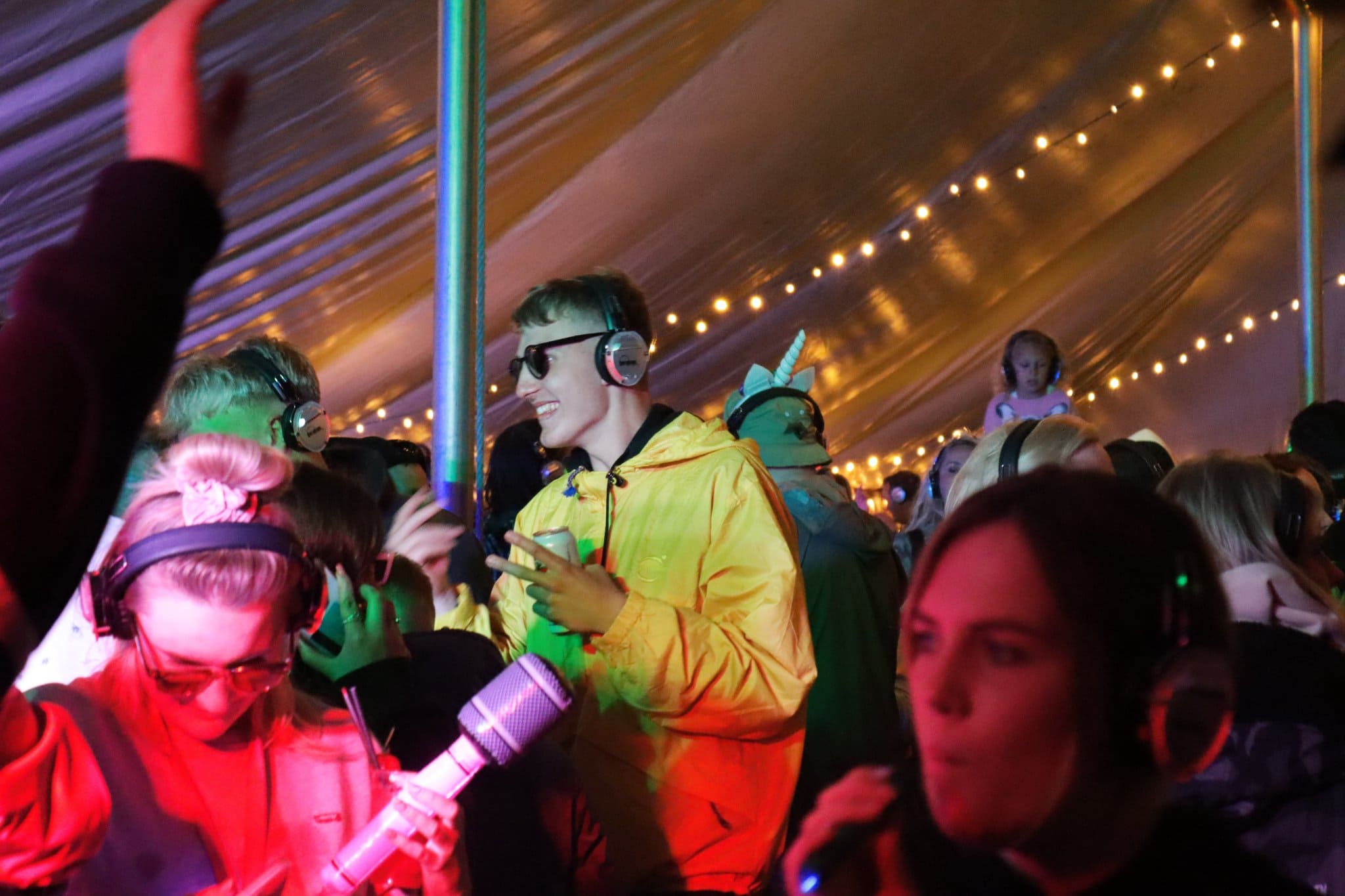 party time at silent disco