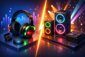 Wireless Headphones vs Speaker Hire: Which Works?