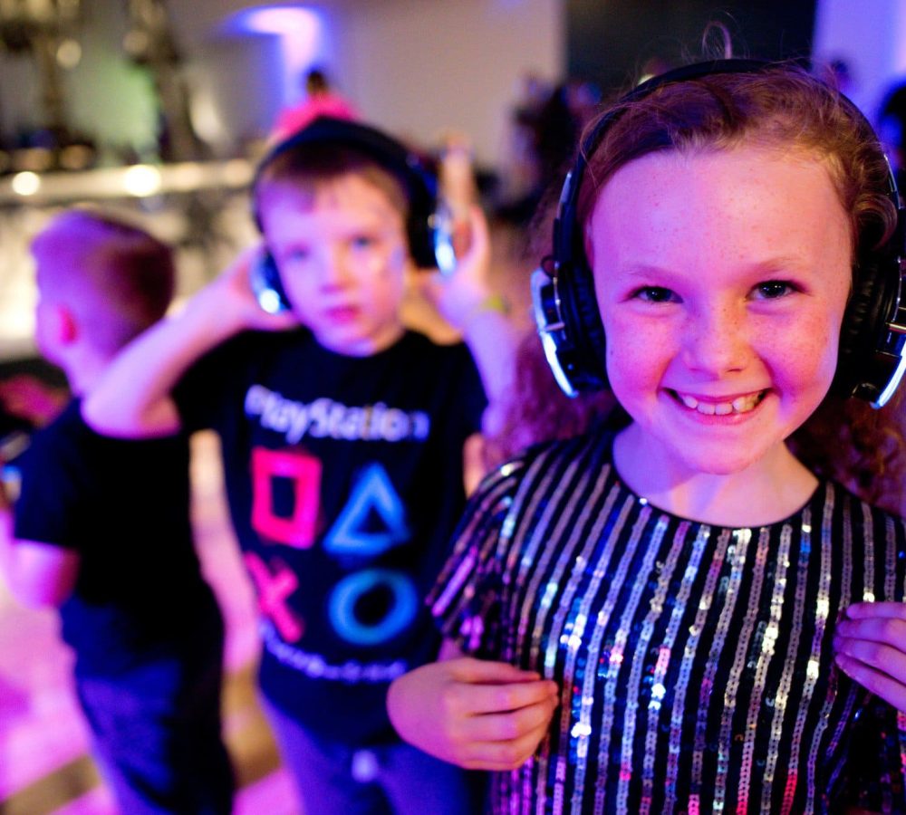 kids enjoying their silent disco experience